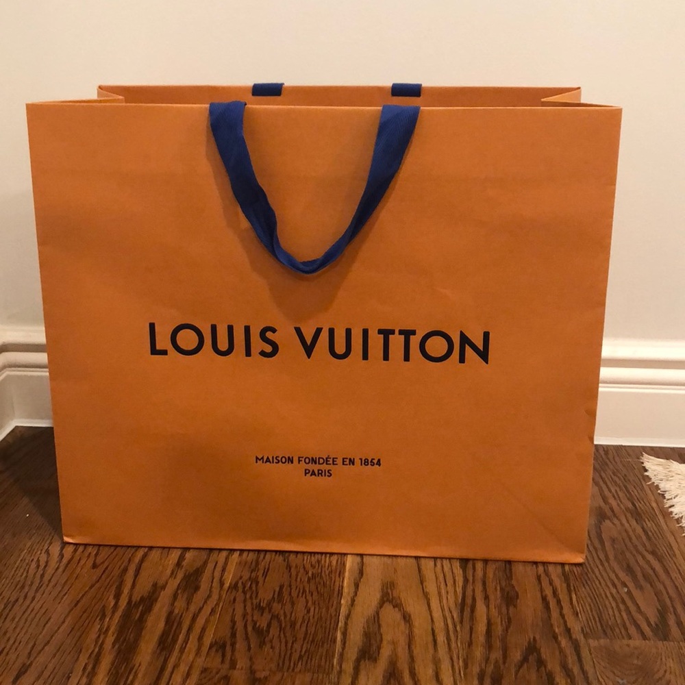 Authentic Large Louis Vuitton shopping bag
